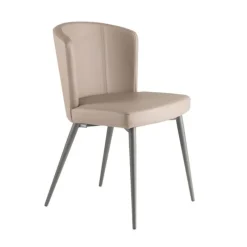 Peressini Doris S Chaise de séjour en synthétique et métal* Chaise De Cuisine|Chaise De Salle à Manger