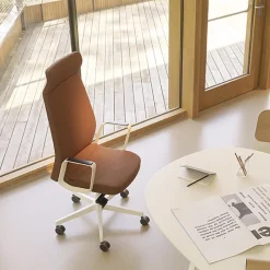Sokoa Eden 02 Fauteuil de direction en tissu avec têtière made in France* Chaise De Bureau|Fauteuil De Bureau