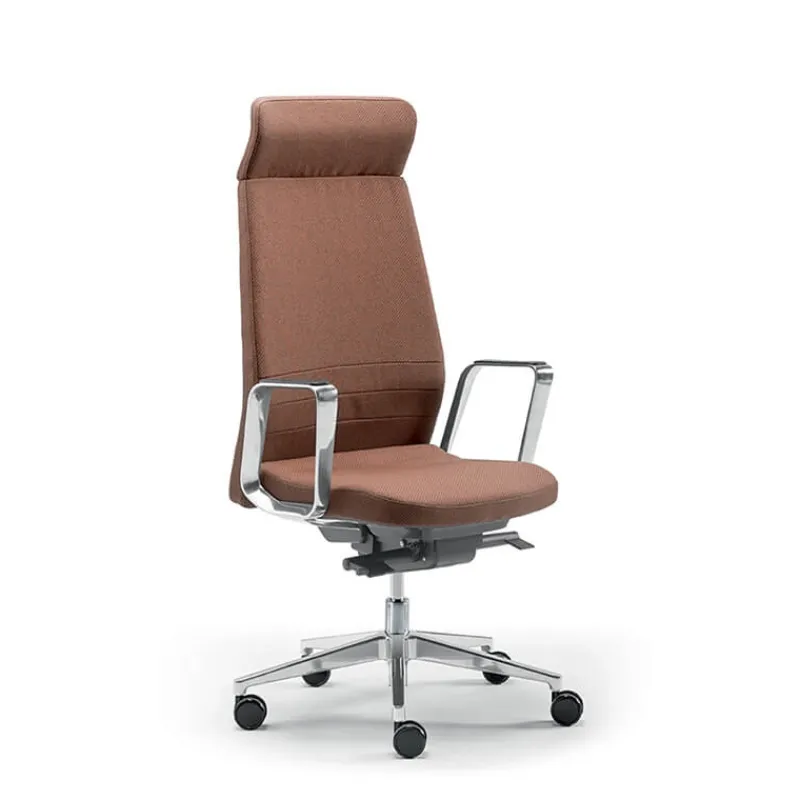 Sokoa Eden 02 Fauteuil de direction en tissu avec têtière made in France* Chaise De Bureau|Fauteuil De Bureau