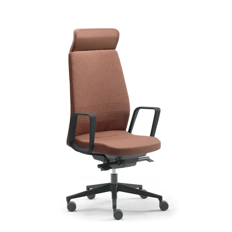 Sokoa Eden 02 Fauteuil de direction en tissu avec têtière made in France* Chaise De Bureau|Fauteuil De Bureau