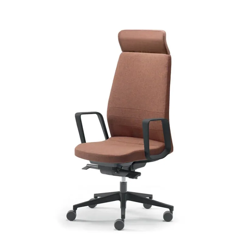 Sokoa Eden 02 Fauteuil de direction en tissu avec têtière made in France* Chaise De Bureau|Fauteuil De Bureau