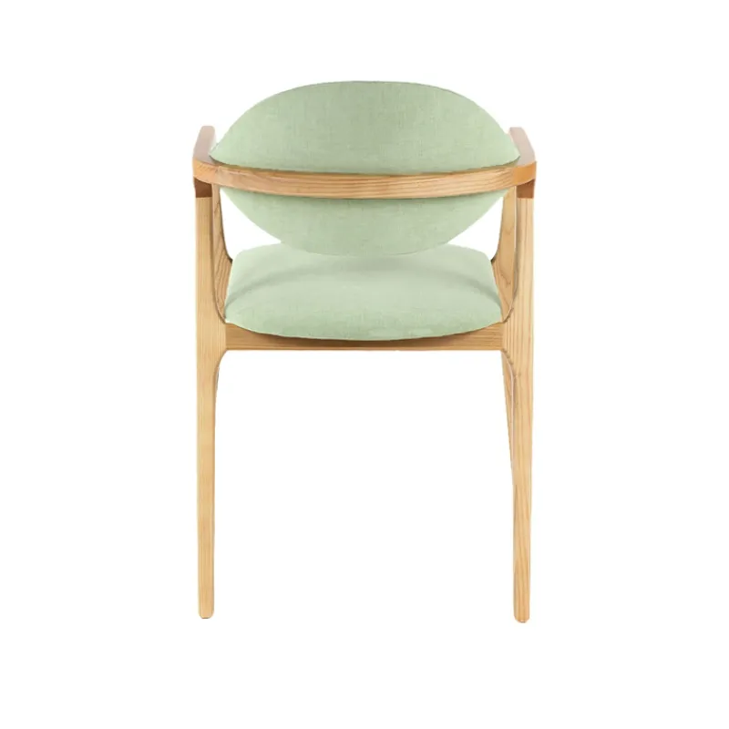 Dasras Eden Fauteuil design en bois massif et tissu* Chaise De Salle à Manger|Chaise Salon
