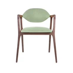 Dasras Eden Fauteuil design en bois massif et tissu* Chaise De Salle à Manger|Chaise Salon