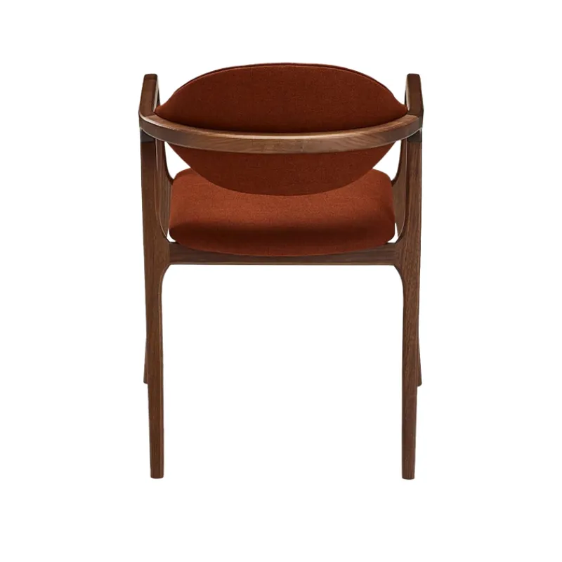 Dasras Eden Fauteuil design en bois massif et tissu* Chaise De Salle à Manger|Chaise Salon