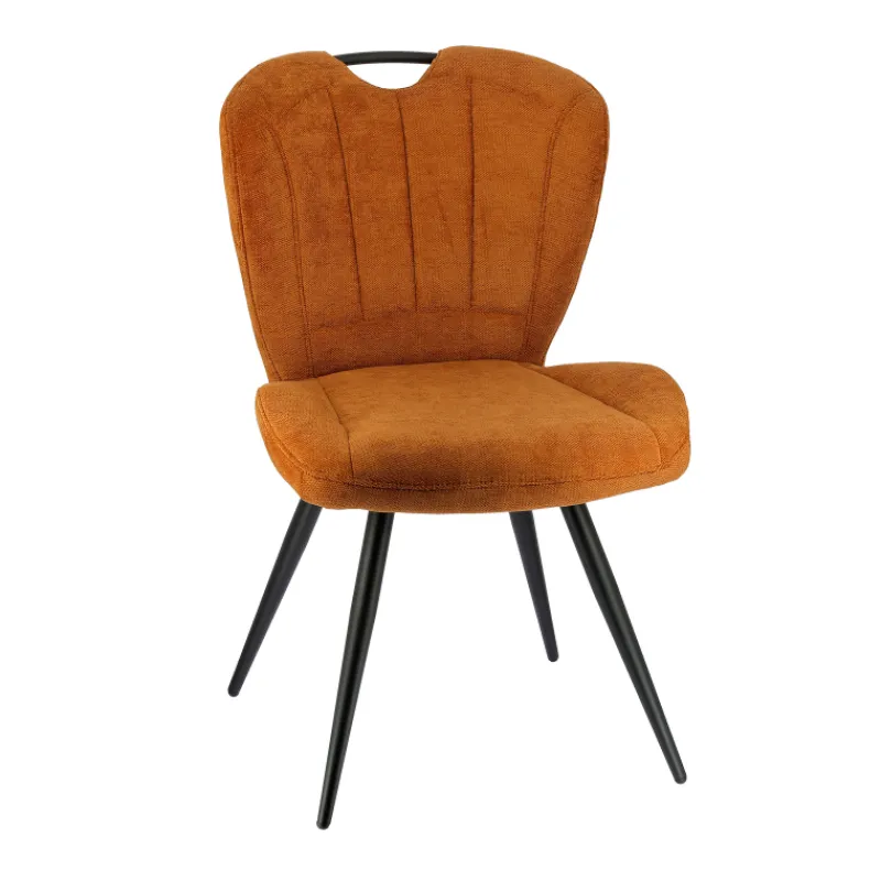 EliseChaise rembourrée pivotante en tissu avec poignée* Chaise De Salle à Manger