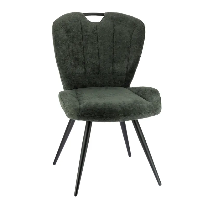 EliseChaise rembourrée pivotante en tissu avec poignée* Chaise De Salle à Manger