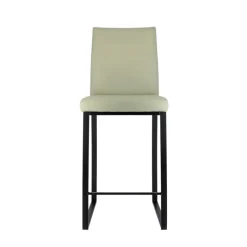 Perfecta Elite Tabouret snack rembourré en simili et métal* Tabouret Snack (assise +/- 65 Cm)|Tabouret De Bar (assise +/- 80 Cm)
