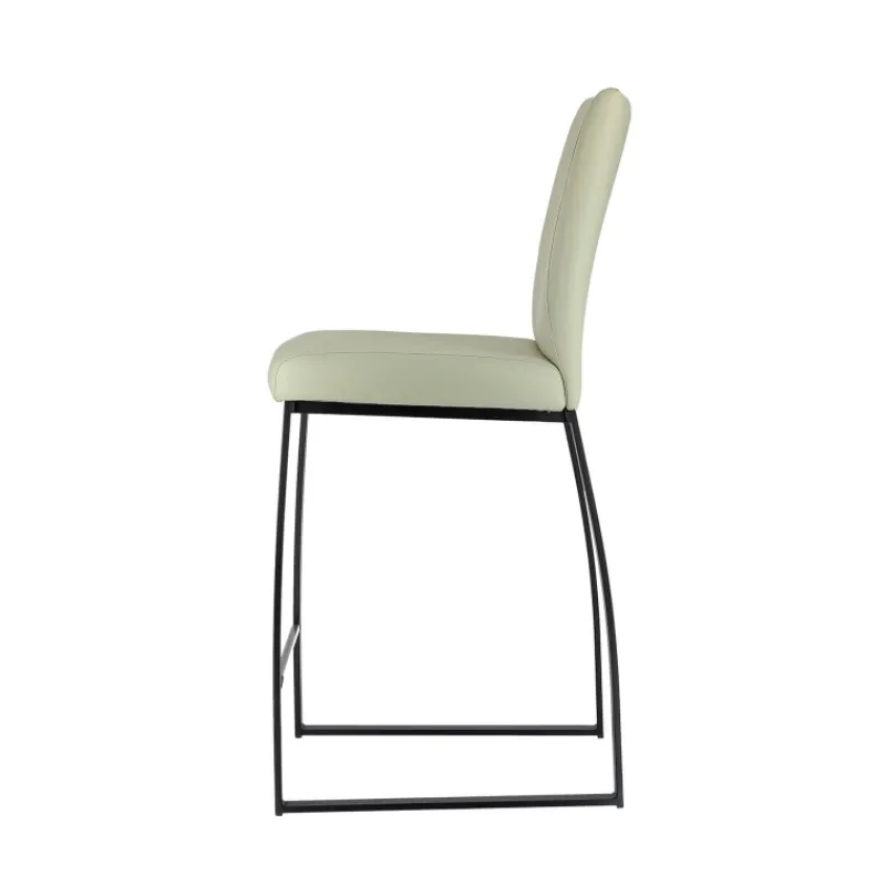 Perfecta Elite Tabouret snack rembourré en simili et métal* Tabouret Snack (assise +/- 65 Cm)|Tabouret De Bar (assise +/- 80 Cm)