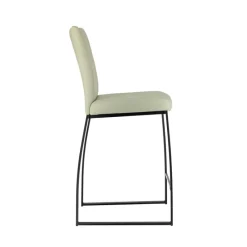 Perfecta Elite Tabouret snack rembourré en simili et métal* Tabouret Snack (assise +/- 65 Cm)|Tabouret De Bar (assise +/- 80 Cm)