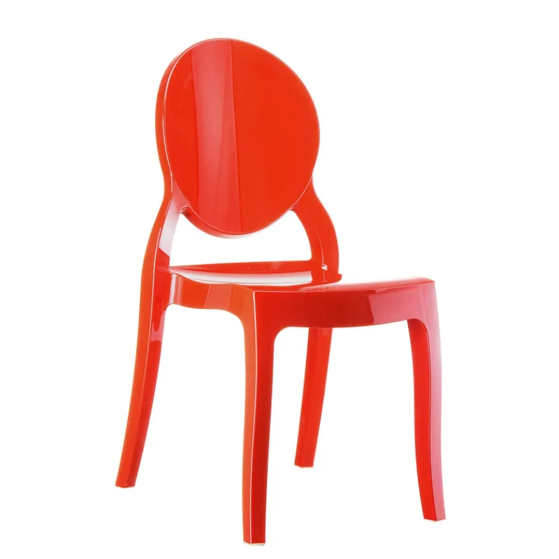Elizabeth Chaise moderne médaillon en polycarbonate opaque* Chaise De Salle à Manger|Chaise Salon