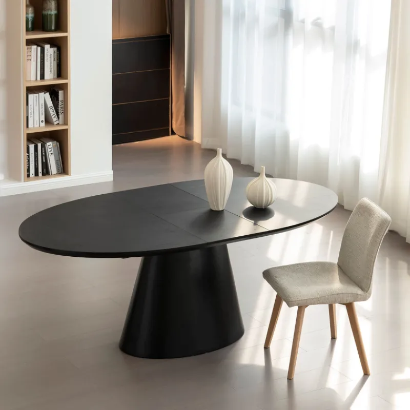 EllaTable design ovale extensible avec pied central* Table De Salle à Manger