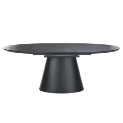EllaTable design ovale extensible avec pied central* Table De Salle à Manger