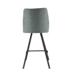 Europea Emma Tabouret snack pivotant bicolore avec pieds en métal* Tabouret Snack (assise +/- 65 Cm)|Tabouret De Bar (assise +/- 80 Cm)