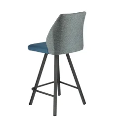 Europea Emma Tabouret snack pivotant bicolore avec pieds en métal* Tabouret Snack (assise +/- 65 Cm)|Tabouret De Bar (assise +/- 80 Cm)