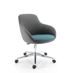 Sokoa Eneka 02 Fauteuil relax réglable et pivotant avec roulettes made in France* Chaise De Salle à Manger|Chaise De Bureau