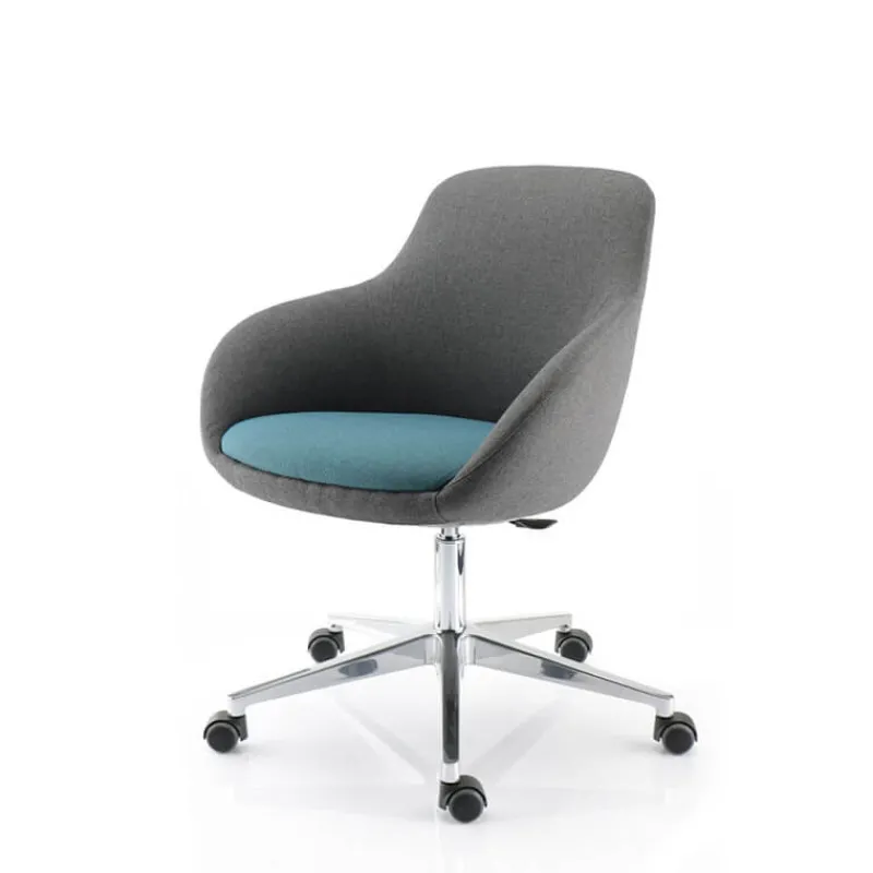 Sokoa Eneka 02 Fauteuil relax réglable et pivotant avec roulettes made in France* Chaise De Salle à Manger|Chaise De Bureau
