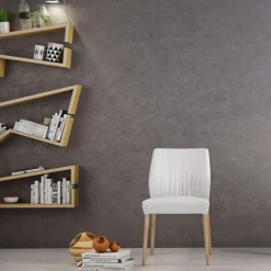 Mobitec Enora ® Chaise cocooning en tissu et pieds en bois* Chaise De Salle à Manger|Chaise Salon