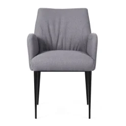 Mobitec Enora ® Fauteuil cocooning en tissu et pieds en métal* Chaise De Salle à Manger|Fauteuil De Salon