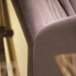 Mobitec Enora ® Fauteuil cocooning en tissu et pieds en bois* Chaise De Salle à Manger|Chaise Salon