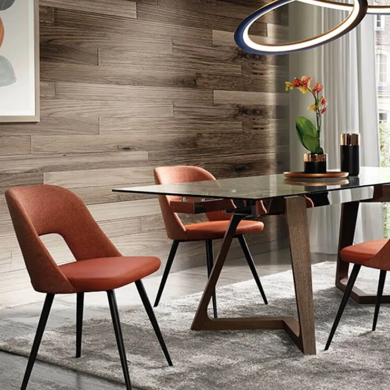 Europea Evelyne Chaise moderne bimatière avec dossier ajouré* Chaise Pour Chambre|Chaise De Salle à Manger