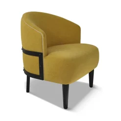 Paget Factory Fauteuil vintage en tissu fabriqué en France* Fauteuil De Salon