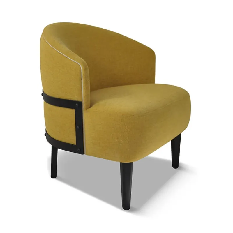 Paget Factory Fauteuil vintage en tissu fabriqué en France* Fauteuil De Salon