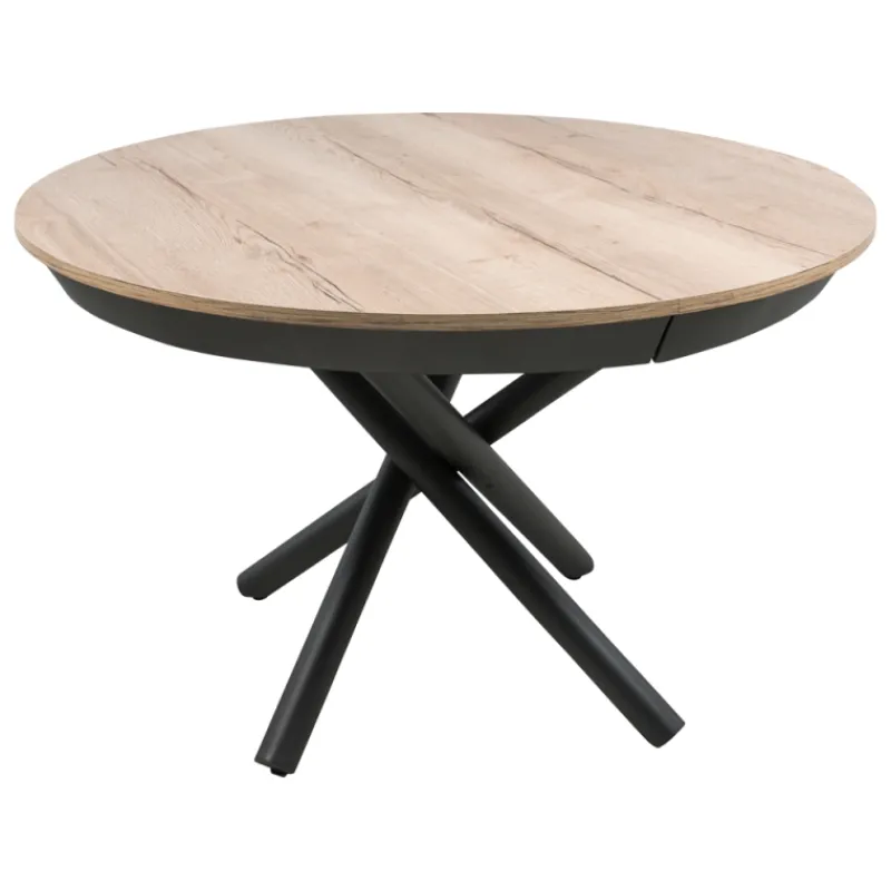 Altacom Fahrenheit Table ronde extensible design en mélaminé et pied mikado* Table De Salle à Manger