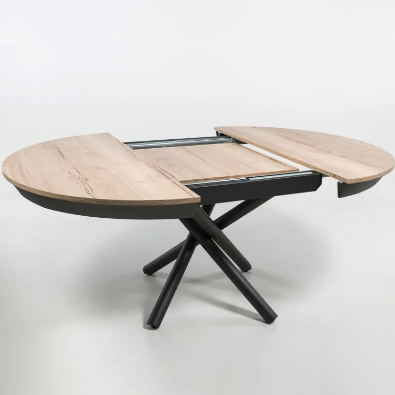 Altacom Fahrenheit Table ronde extensible design en mélaminé et pied mikado* Table De Salle à Manger
