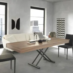 Altacom Febo AT046 Table italienne relevable en bois avec allonges* Table Pour Petit Espace|Table De Salon