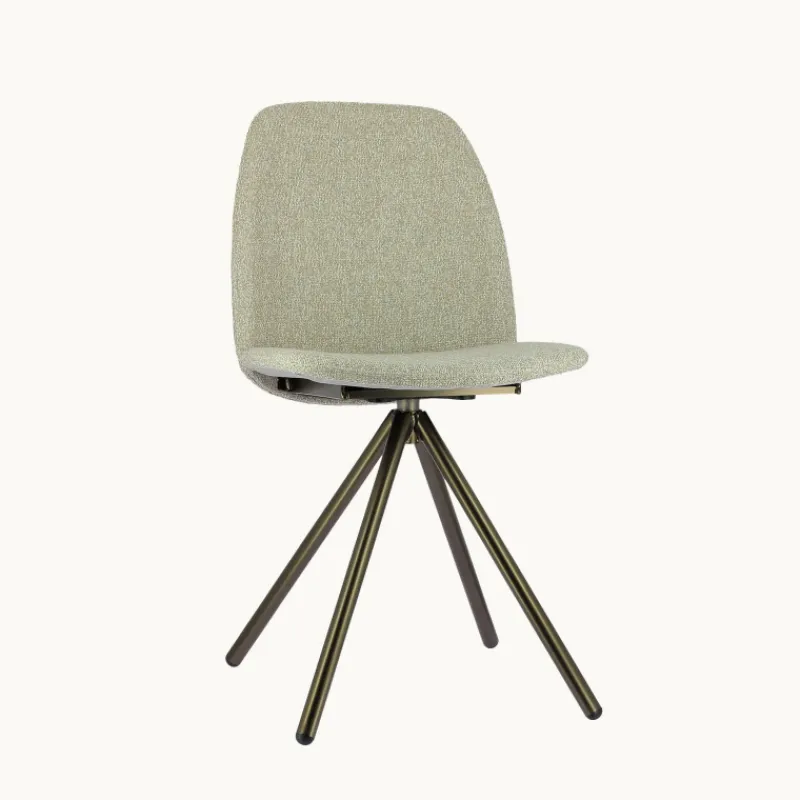 Perfecta Figaro 2 Chaise moderne pivotante en tissu et pieds métal* Chaise De Salle à Manger|Chaise De Bureau