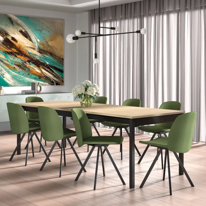 Perfecta Figaro Chaise moderne pivotante en tissu fabriquée en Belgique* Chaise De Salle à Manger|Chaise De Bureau