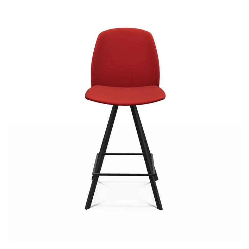 Perfecta Figaro Tabouret snack pivotant en tissu de fabrication belge* Tabouret Snack (assise +/- 65 Cm)|Tabouret De Bar (assise +/- 80 Cm)