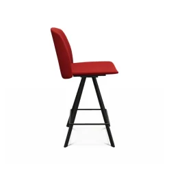 Perfecta Figaro Tabouret snack pivotant en tissu de fabrication belge* Tabouret Snack (assise +/- 65 Cm)|Tabouret De Bar (assise +/- 80 Cm)