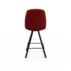 Perfecta Figaro Tabouret snack pivotant en tissu de fabrication belge* Tabouret Snack (assise +/- 65 Cm)|Tabouret De Bar (assise +/- 80 Cm)