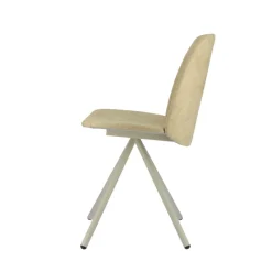 Perfecta Fiona 2 Chaise moderne en tissu et pieds métal* Chaise De Salle à Manger