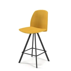 Perfecta Fiona Tabouret snack moderne en tissu fabriqué en Belgique* Tabouret Snack (assise +/- 65 Cm)|Tabouret De Bar (assise +/- 80 Cm)