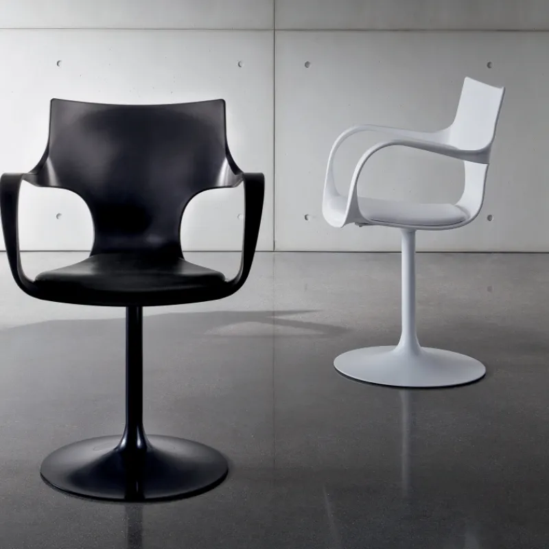 Sovet Italia Flûte Sovet® Chaise design pivotante avec accoudoirs* Chaise De Cuisine|Chaise De Salle à Manger
