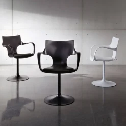 Sovet Italia Flûte Sovet® Chaise design pivotante avec accoudoirs* Chaise De Cuisine|Chaise De Salle à Manger