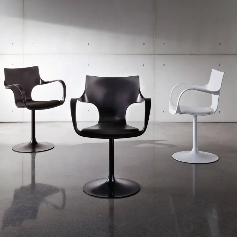 Sovet Italia Flûte Sovet® Chaise design pivotante avec accoudoirs* Chaise De Cuisine|Chaise De Salle à Manger