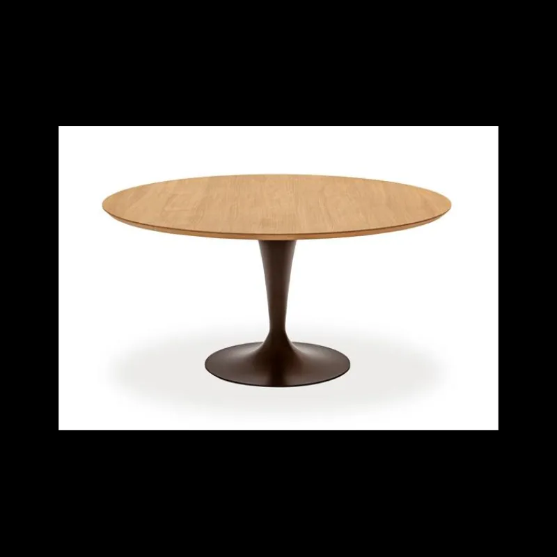 Sovet Italia Flûte Sovet® Table ronde design plateau bois* Table De Salle à Manger