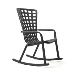 Folio Rocking chair design extérieur réglable en polypropylène* Chaise De Jardin|Fauteuil De Jardin