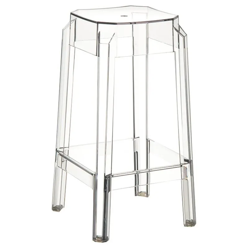 Fox Tabouret snack moderne en plexi hauteur 65 cm* Tabouret Snack (assise +/- 65 Cm)|Tabouret De Bar (assise +/- 80 Cm)