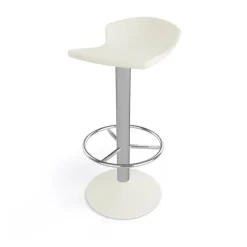 Free Tabouret bar pivotant italien en technopolymère et métal chromé* Tabouret De Bar (assise +/- 80 Cm)