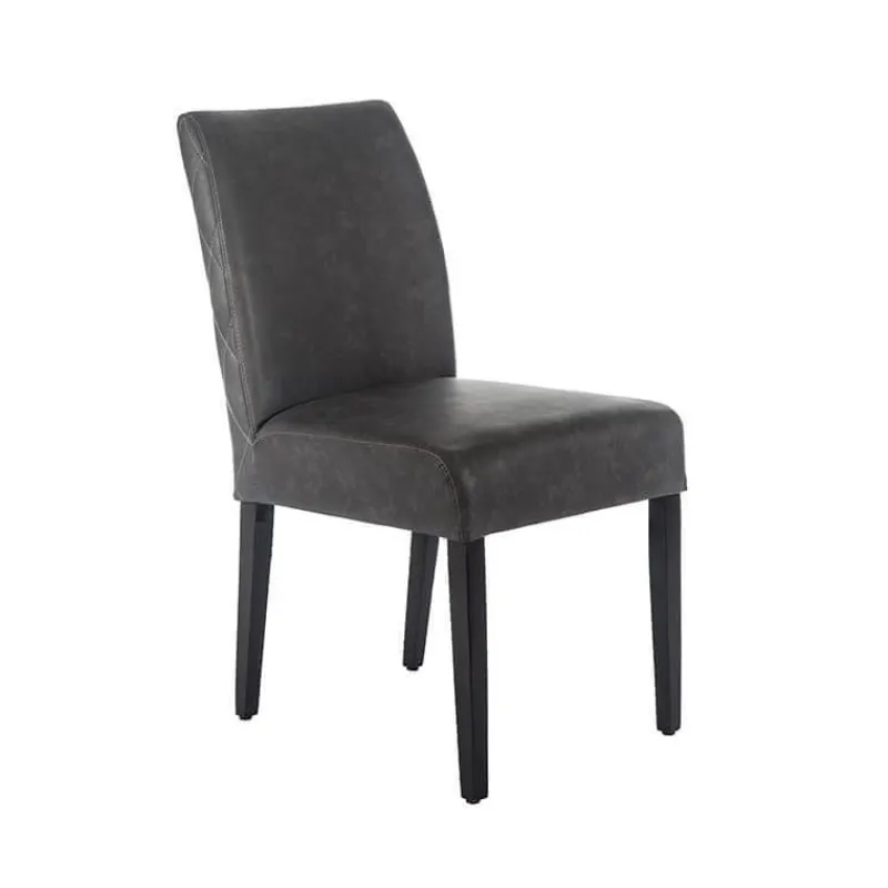 Sessio Fritz diamant Chaise avec dos matelassé en synthétique et pieds en bois* Chaise De Cuisine|Chaise De Salle à Manger