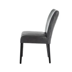 Sessio Fritz diamant Chaise avec dos matelassé en synthétique et pieds en bois* Chaise De Cuisine|Chaise De Salle à Manger
