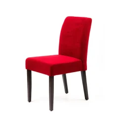 Sessio Fritz line Chaise contemporaine avec dos matelassé en tissu et pieds en bois* Chaise De Salle à Manger|Chaise Salon