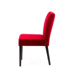 Sessio Fritz line Chaise contemporaine avec dos matelassé en tissu et pieds en bois* Chaise De Salle à Manger|Chaise Salon