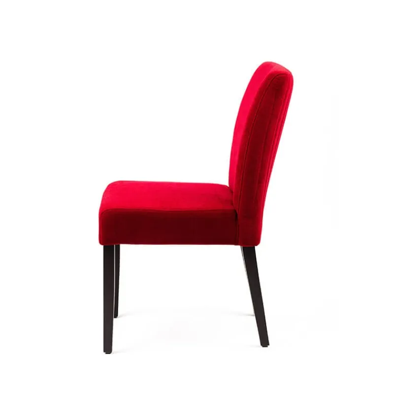 Sessio Fritz line Chaise contemporaine avec dos matelassé en tissu et pieds en bois* Chaise De Salle à Manger|Chaise Salon