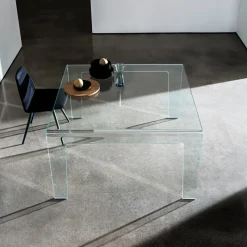 Sovet Italia Frog Sovet® Table design rectangulaire ou carrée en verre* Table De Salle à Manger