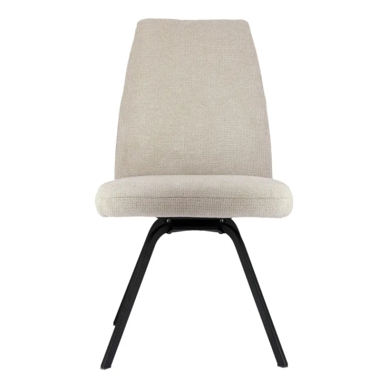 Gabin Chaise confortable en tissu avec dossier inclinable et pieds en métal* Chaise De Salle à Manger|Chaise De Bureau